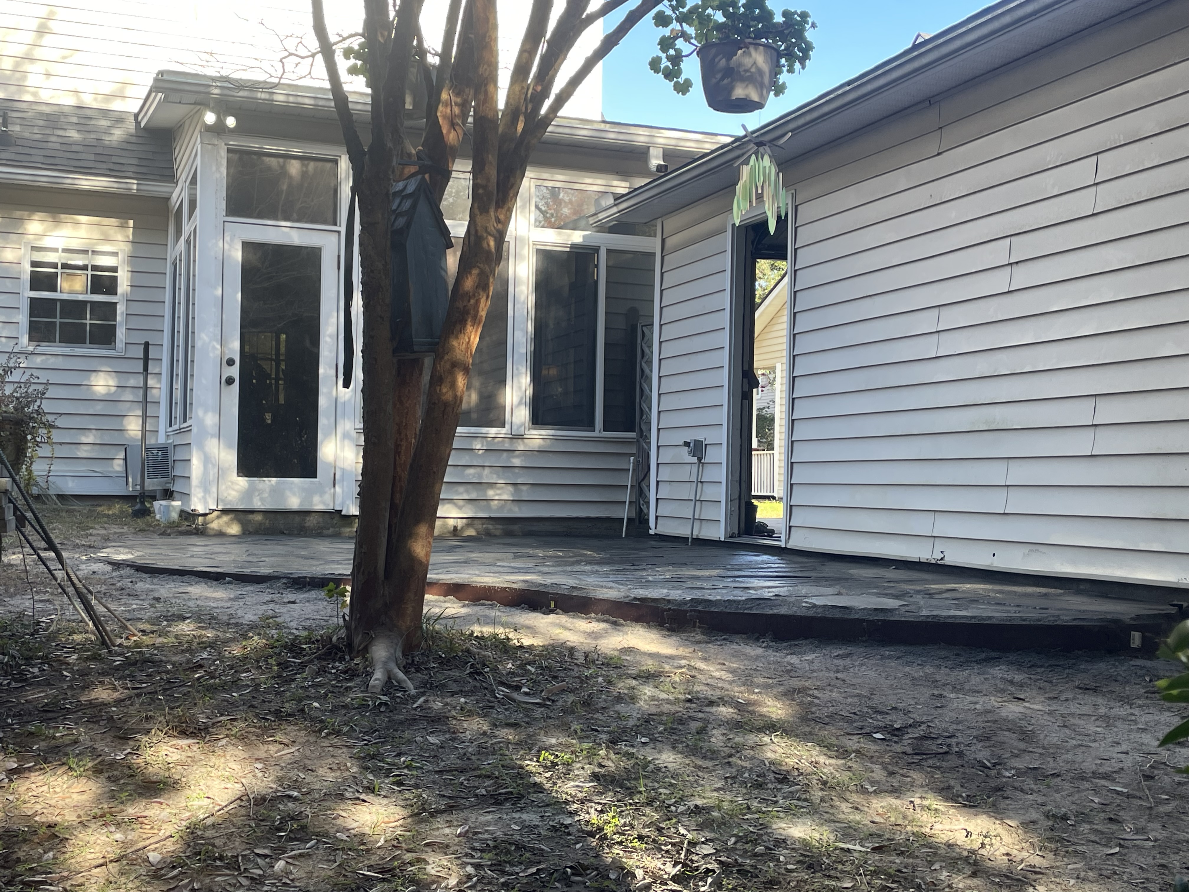 Patio after, seating area