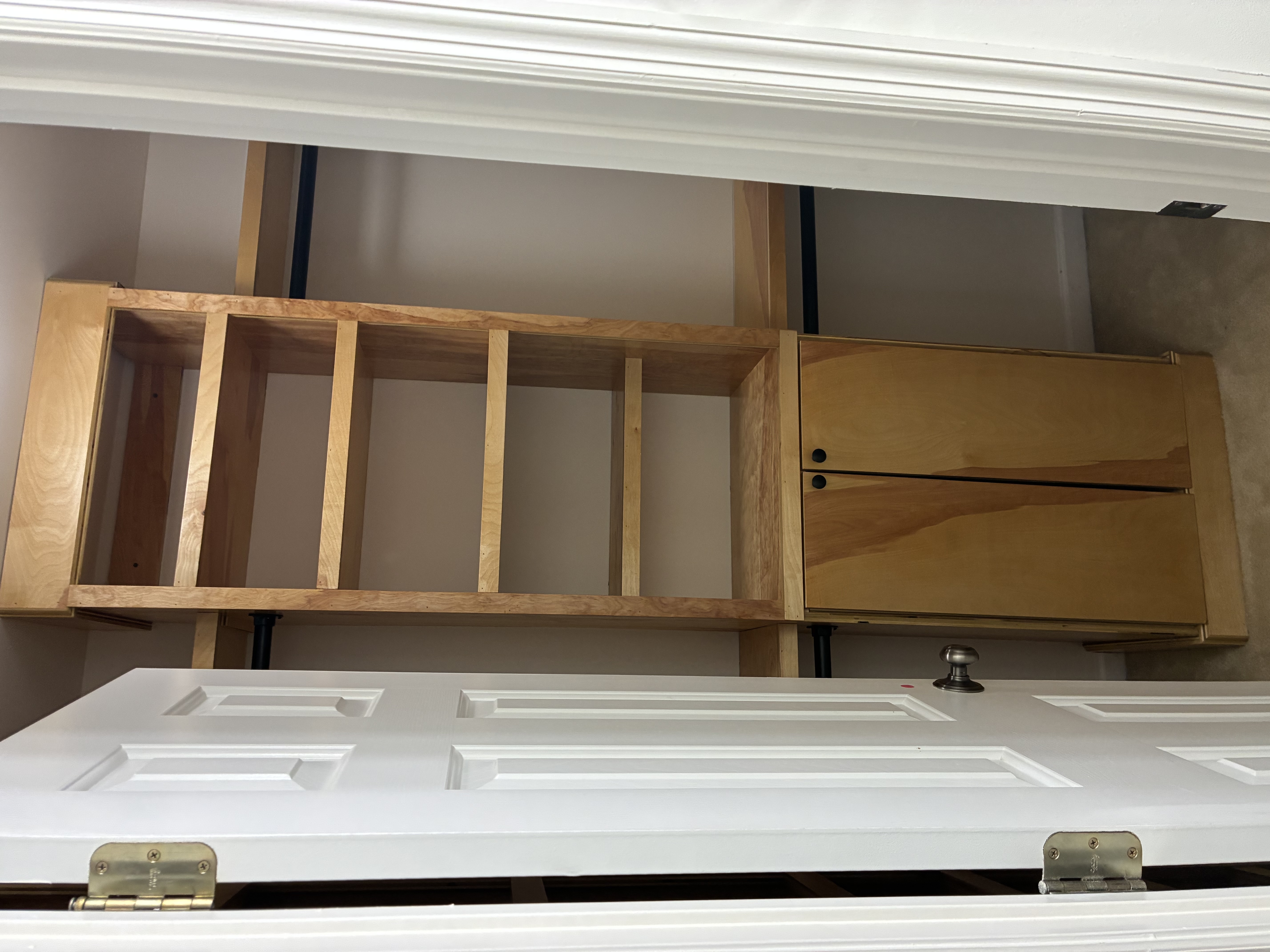 Closet two after, entry view