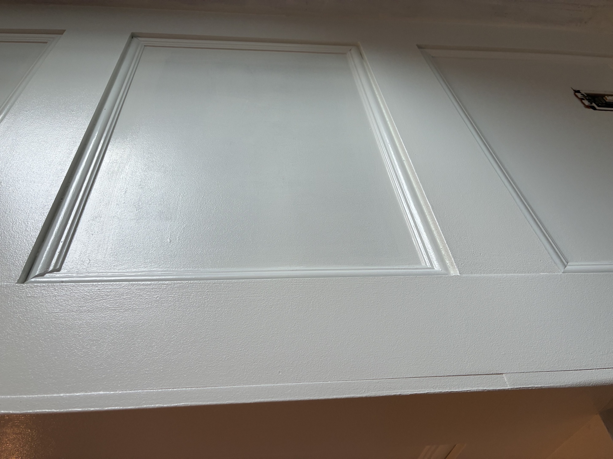 Finished fireplace trim