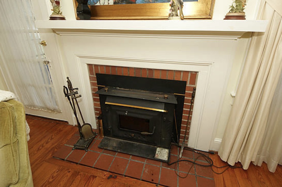 Fireplace before
