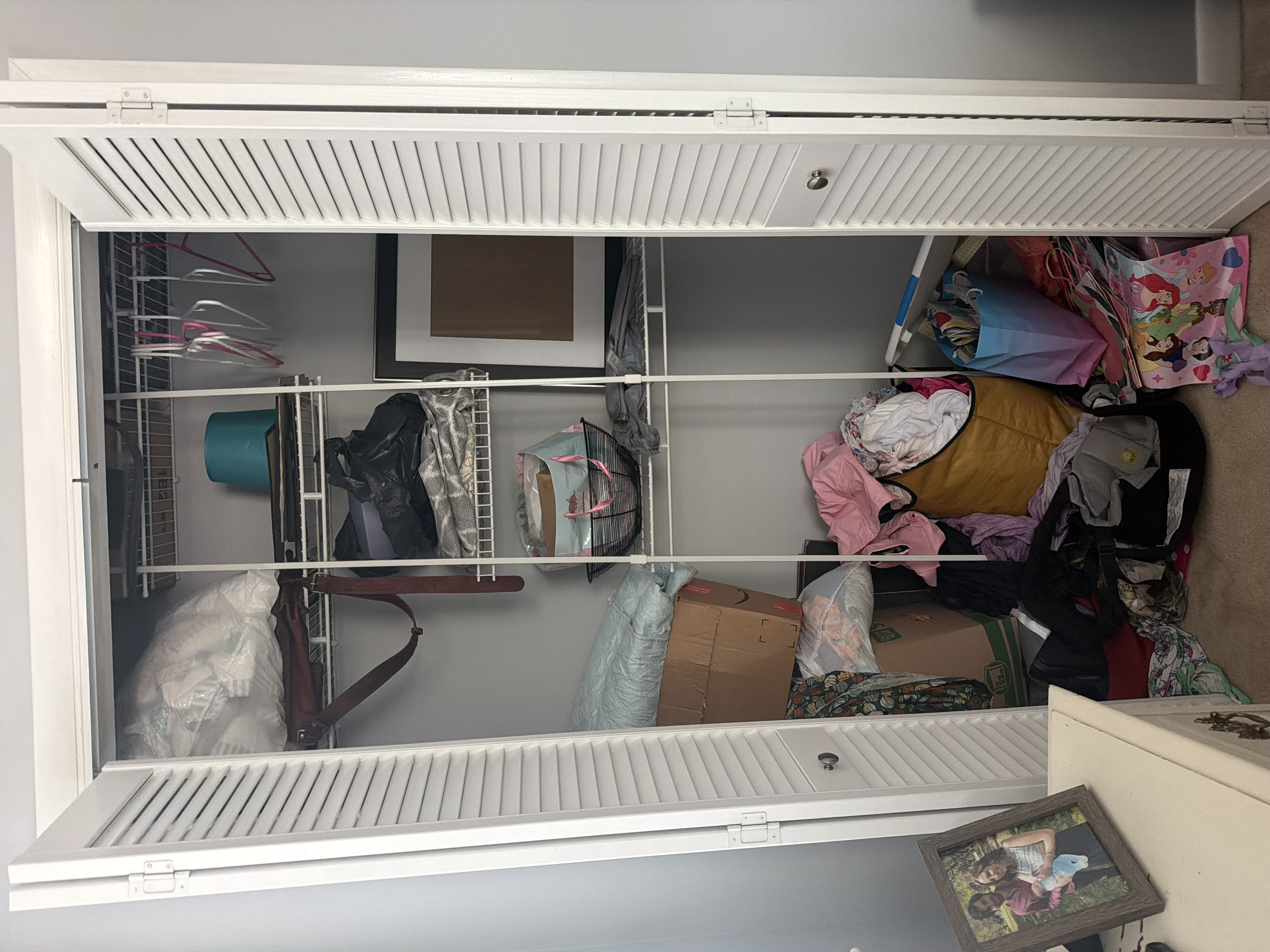 Closet before