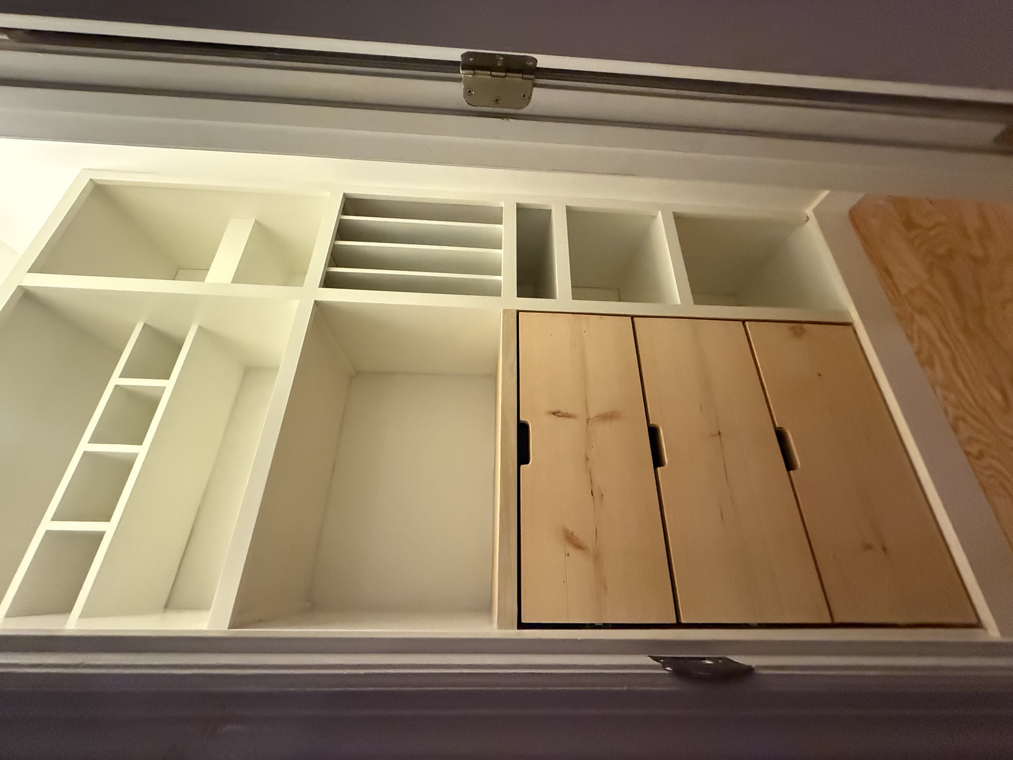 Kitchen pantry drawers and shelving
