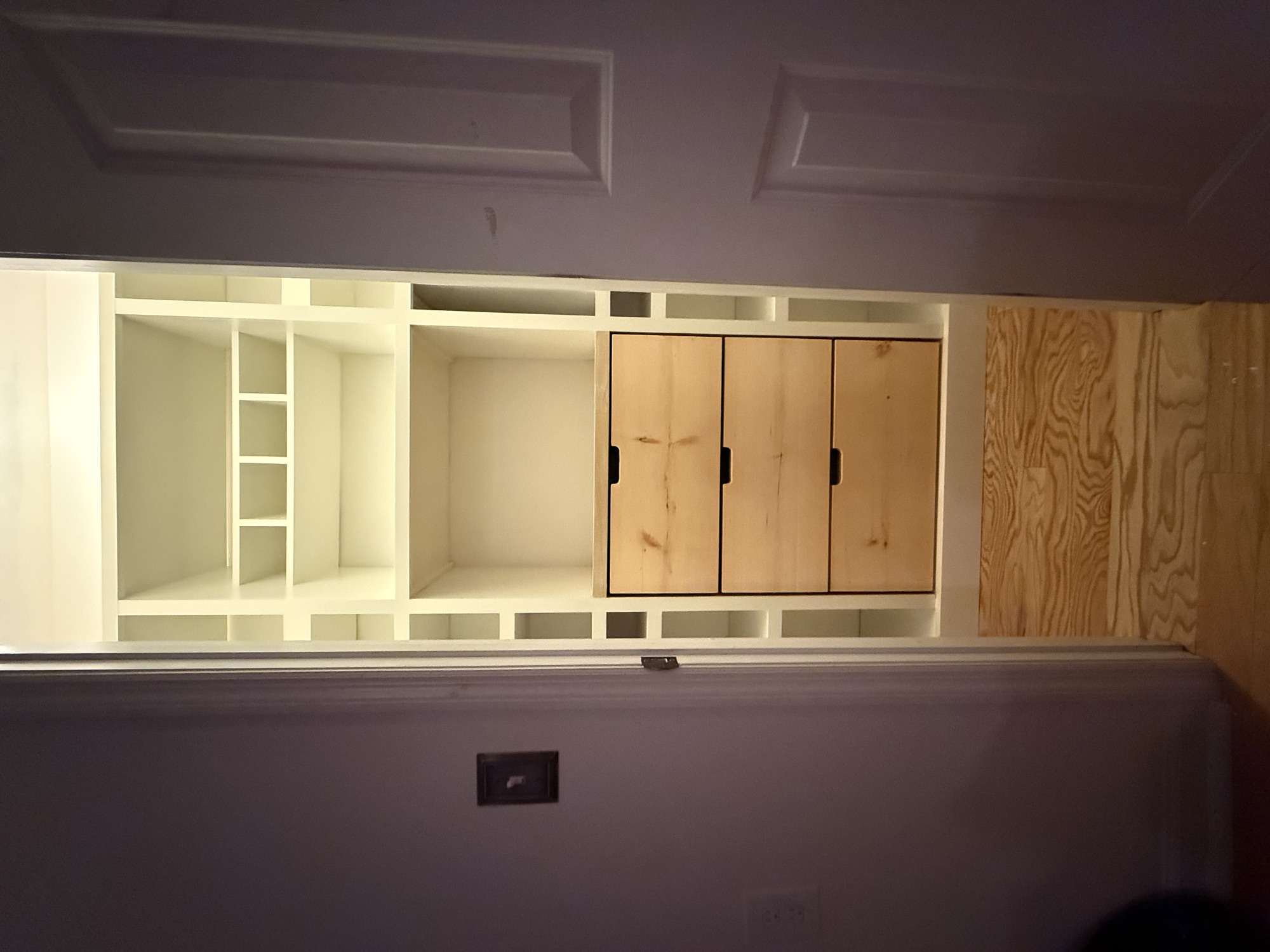 Finished kitchen pantry