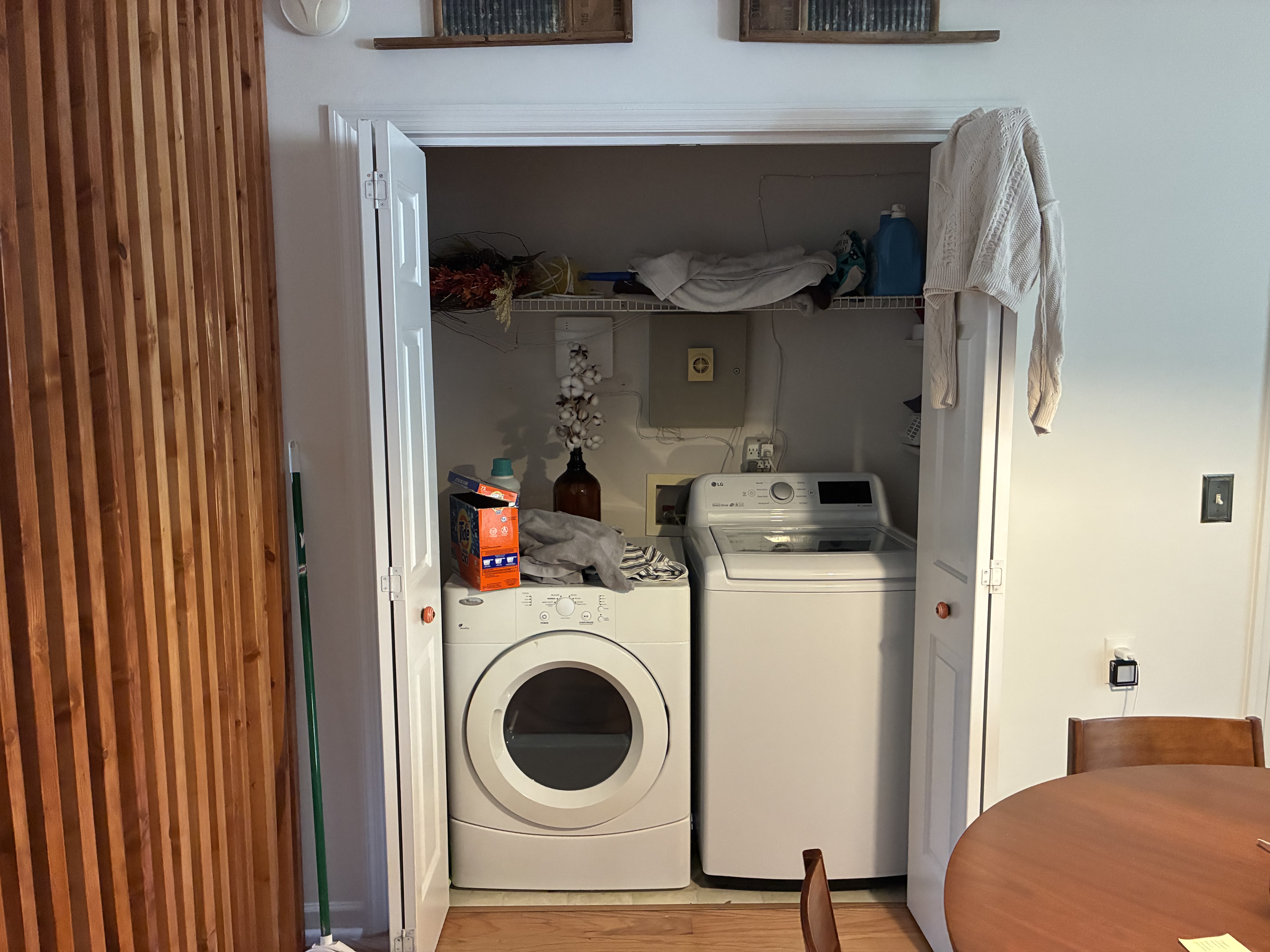 Laundry room before